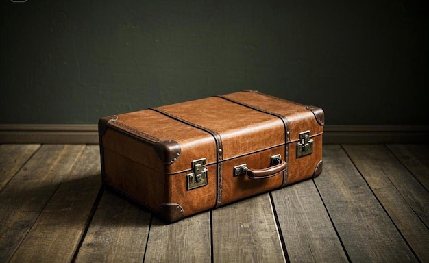 Maleta de couro vintage