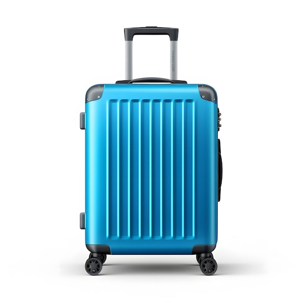 Maleta moderna e elegante com rodas, bagagem de viagem