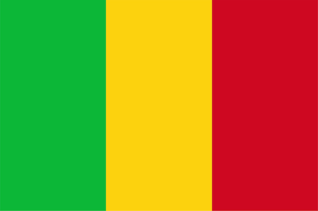 Malinesische Flagge von Mali