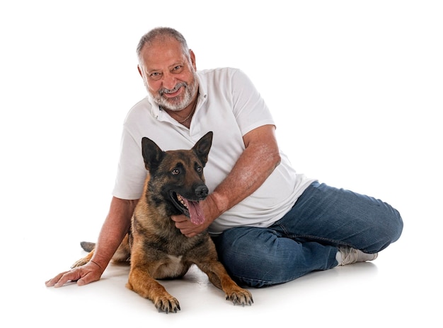 Malinois und Mann