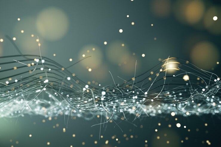 Foto malla de alambre creativa sobre fondo bokeh bg y concepto de diseño representación 3d