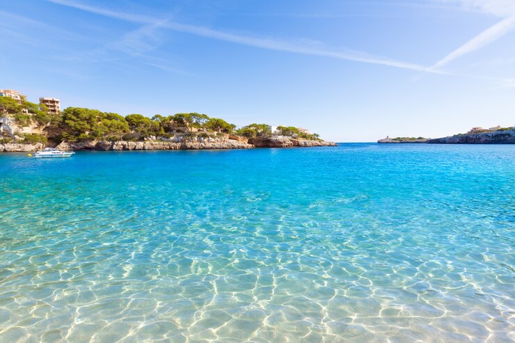 Foto mallorca playa de porto cristo en manacor en mallorca