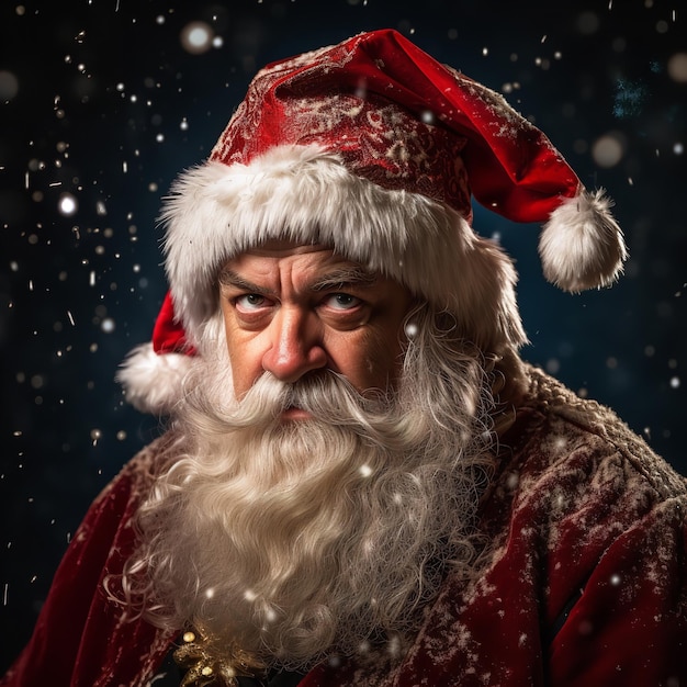 Malo santa claus Mal carácter de santa Generative Ai