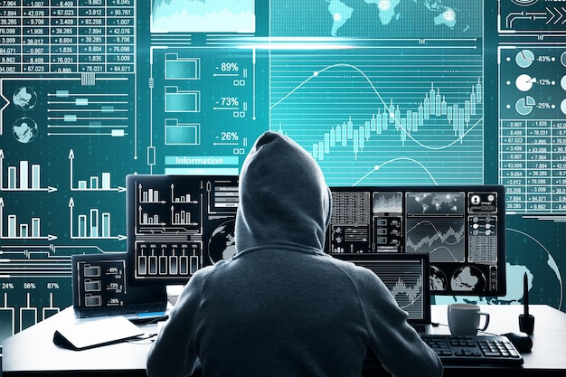 Malware y concepto de hud