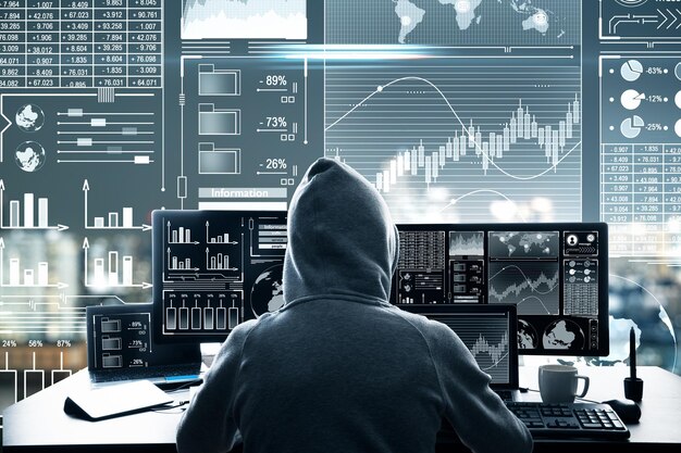 Malware y concepto de hud