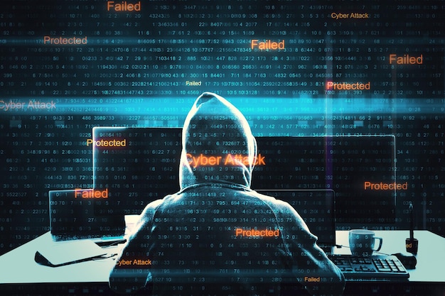 Malware und Angriffskonzept