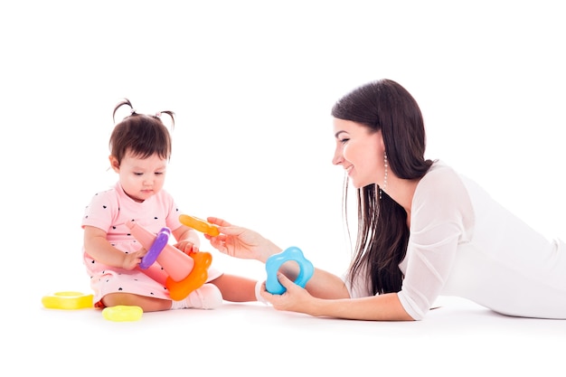 Mamá y bebé de quince meses