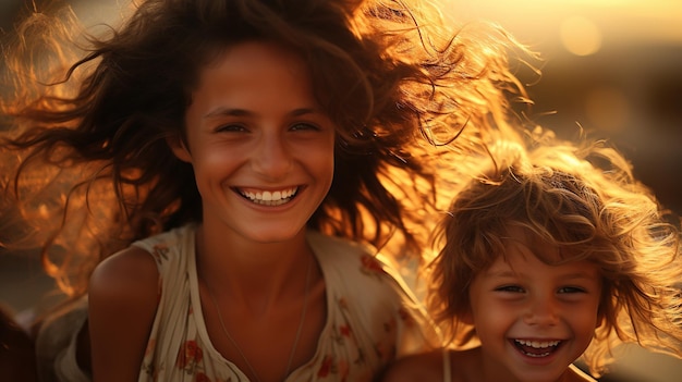 mamá e hija HD 8K fondo de pantalla Imagen fotográfica de archivo