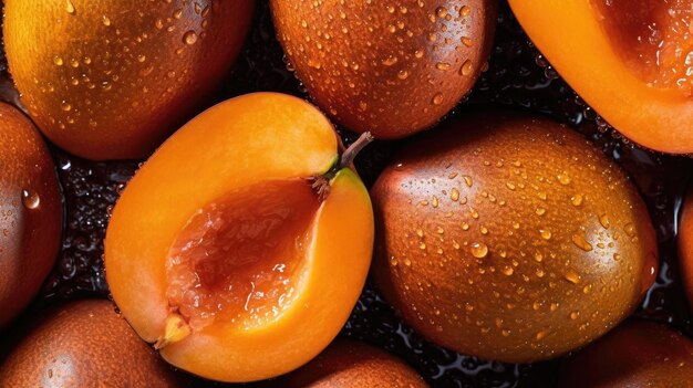 Mamey sapote Hintergrundbild Desktop-Hintergrund Generative Ai