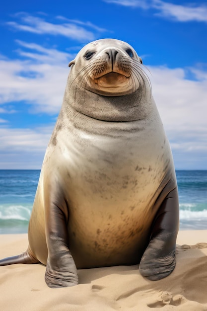 Foto mamífero marinho foca elefante do atlântico sul foca elefanta do sul