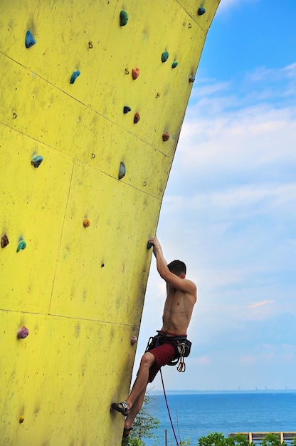 Man Climbing