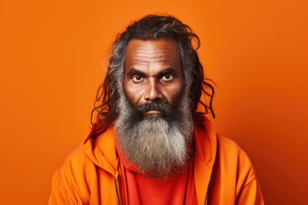 Foto man sadhu religión viejo indio hombre barba guru persona viaje india hinduismo cultura retrato