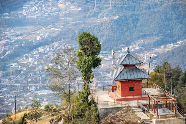 Foto manakamana mai tempel nepali architekturtradition in kalupande hills indrasthan kathmandu