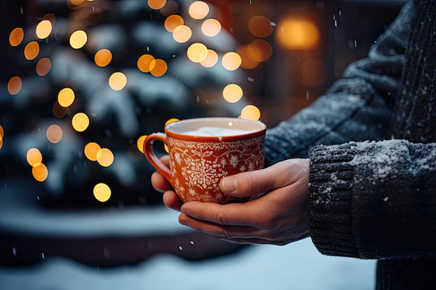 Foto una mañana acogedora con una taza de café caliente creada con tecnología de ia generativa