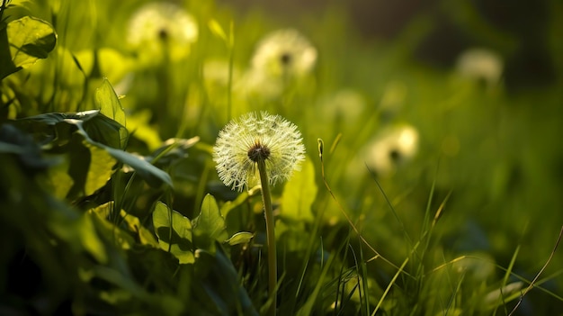 La mañana verde de la primavera