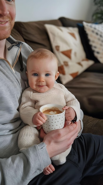 Las mañanas de fin de semana los bebés se acuestan y balbucean