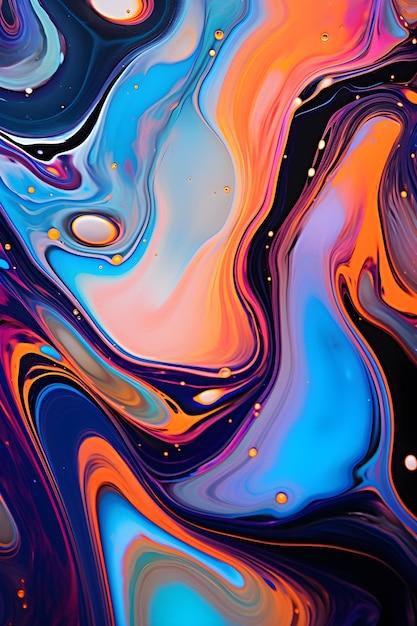 Mancha de aceite de color líquido de fondo abstracto líquido abstracto