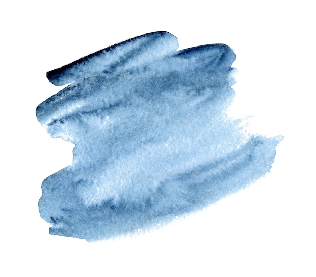 Mancha de acuarela azul con fondo de acuarela degradado para logotipo o texto