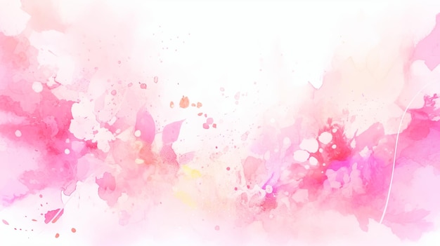 La mancha de acuarela del Día Mundial del Libro en rosa