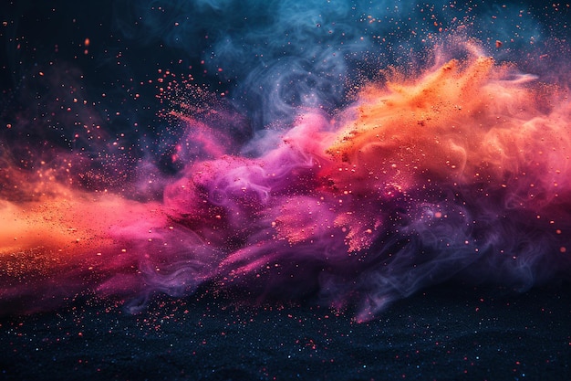 una mancha colorida de color se muestra en esta ilustración