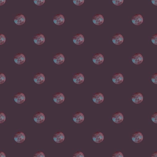 Manchas de aquarela Padrão geométrico de polka Ilustração em fundo escuro