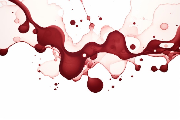Foto manchas de vinho vermelho em branco estilizado