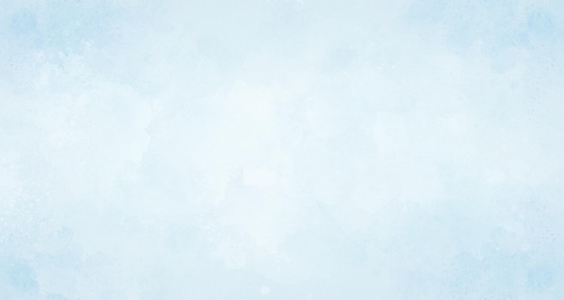 Manchas de efecto de acuarela de cielo azul Textura de fondo de grunge de salpicaduras de pintura en pastel azul suave para el diseño de banner de sitio web