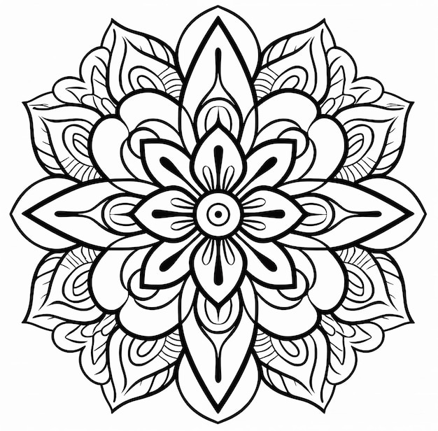 Foto mandala art coloring page mandala mandala malvorlagen für erwachsene