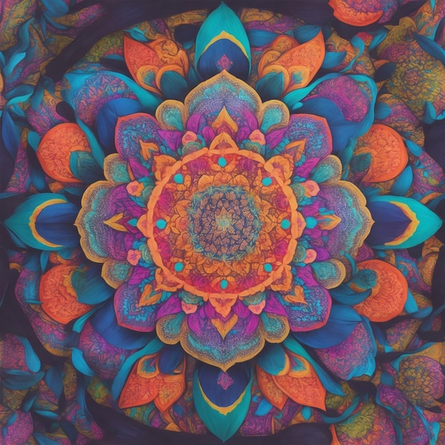 Mandala colorido