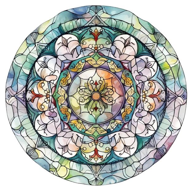 mandala de vidro 34