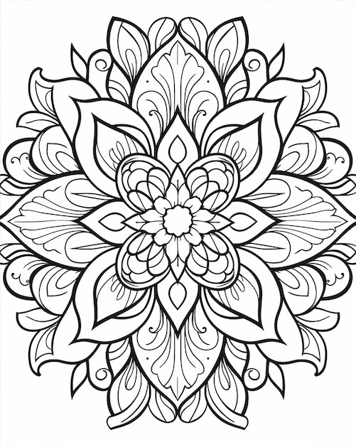 Mandala desenha páginas para colorir