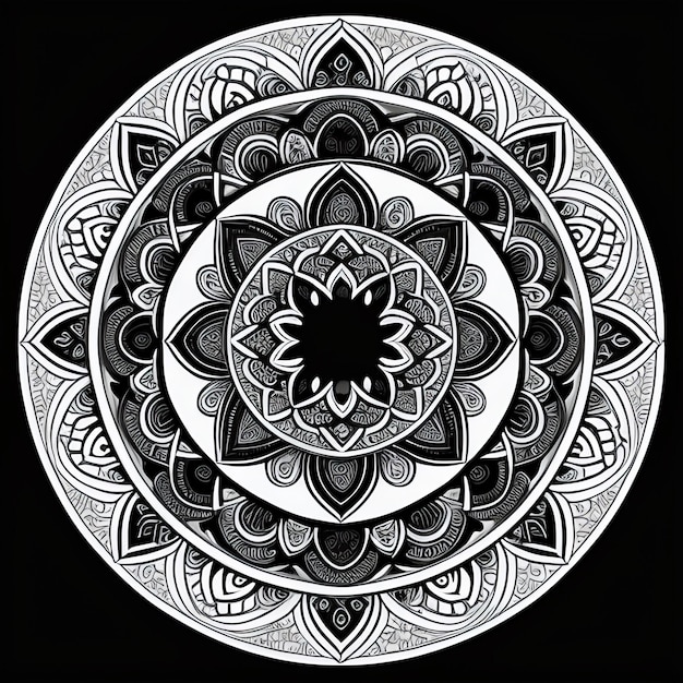 Mandala-Design, islamischer Hintergrund und Mandala-freies Bild