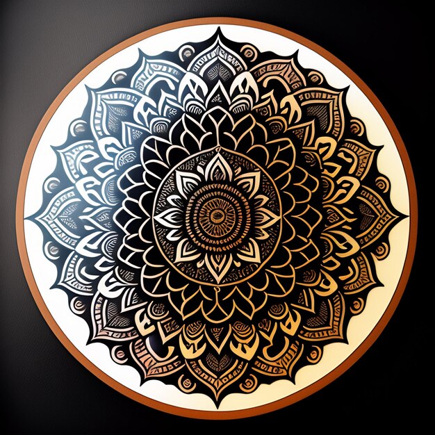 Mandala-Design, islamischer Hintergrund und Mandala-freies Bild