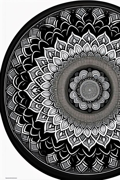 Mandala-Design, islamischer Hintergrund und Mandala-freies Bild