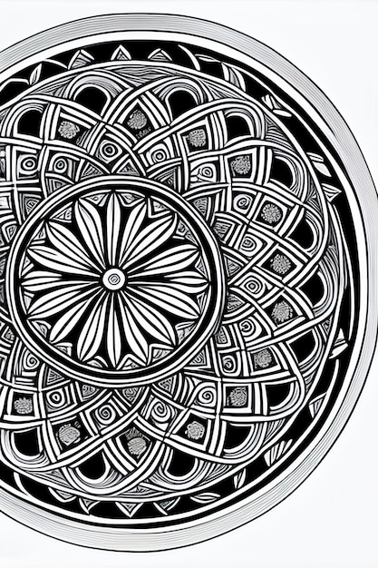 Mandala-Design, islamischer Hintergrund und Mandala-freies Bild