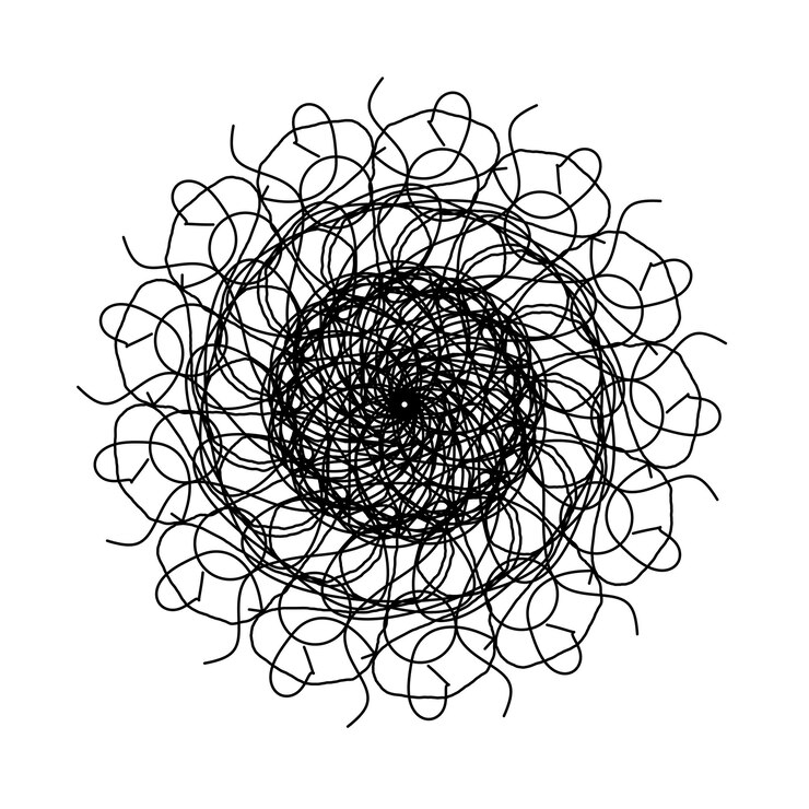 Foto mandala dibujada a mano en blanco y negro para páginas de colorear libros de colorear y hojas de colorear