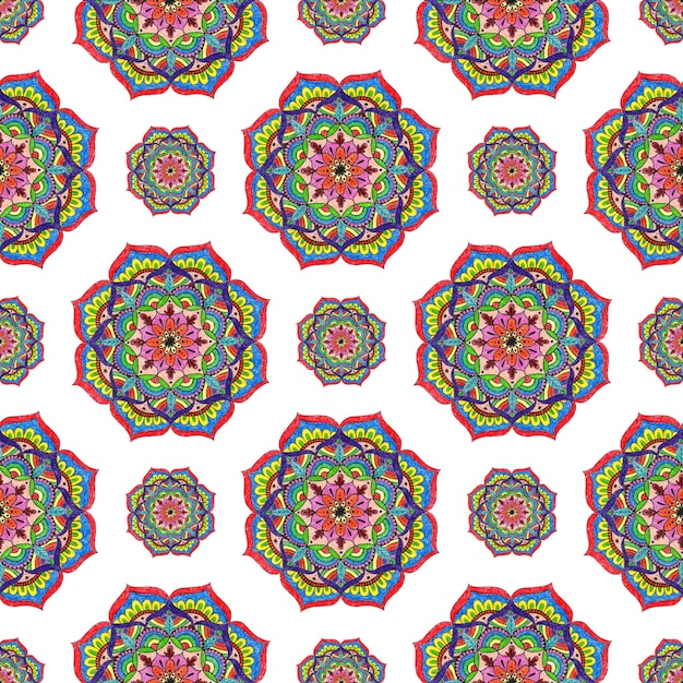 Mandala floral de la mandala