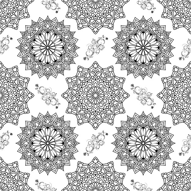 Foto mandala nahtlose muster