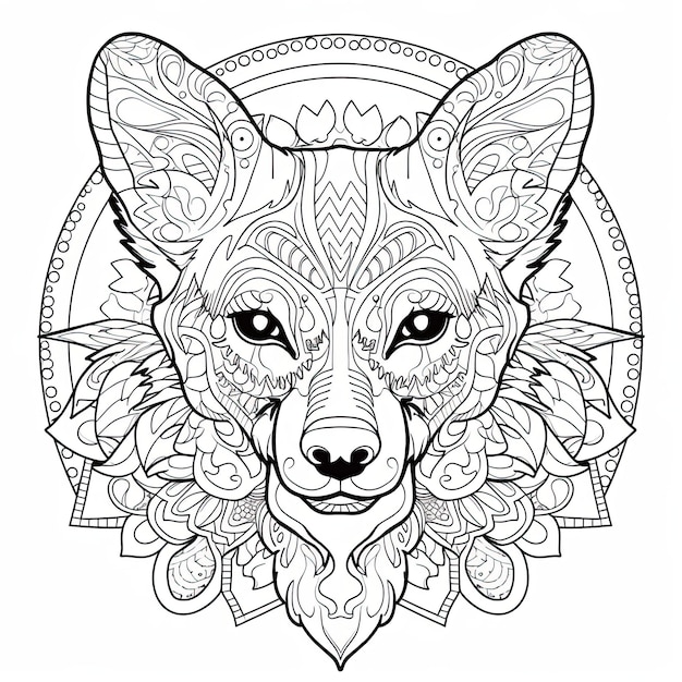 mandalas de animales para colorear para niños y adultos