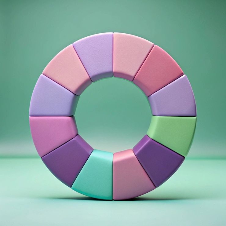 Foto mandalas de círculos geométricos de colores