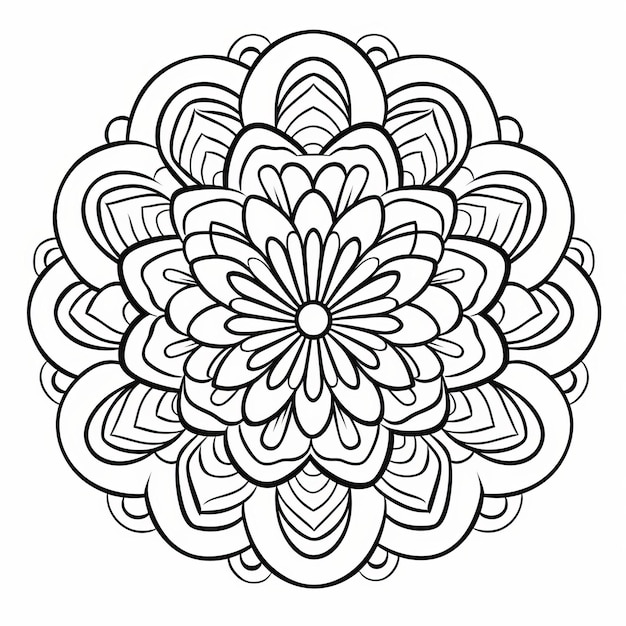 Mandalas frescas y encantadoras para colorear para adultos