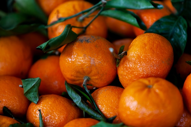 Mandarina en el mercado