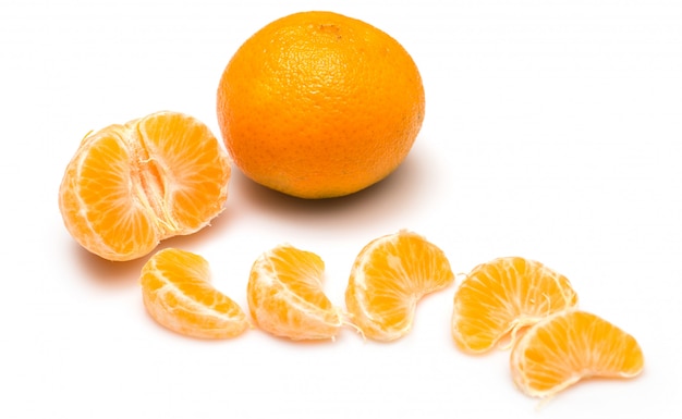 Foto mandarine oder tagerinefrucht