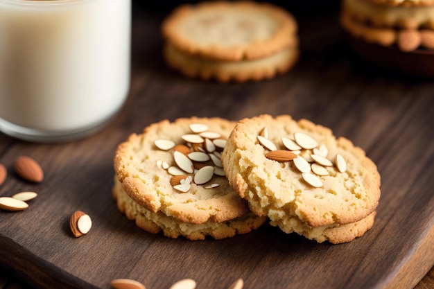 Mandelkekse sind ein klassischer Leckerbissen aus Mandeln.