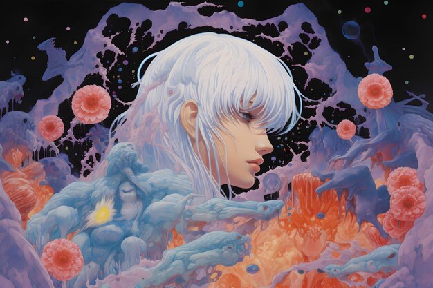 Mangá hiper detalhado anime Cel Art fantasia fanart Griffith Abducted Identity