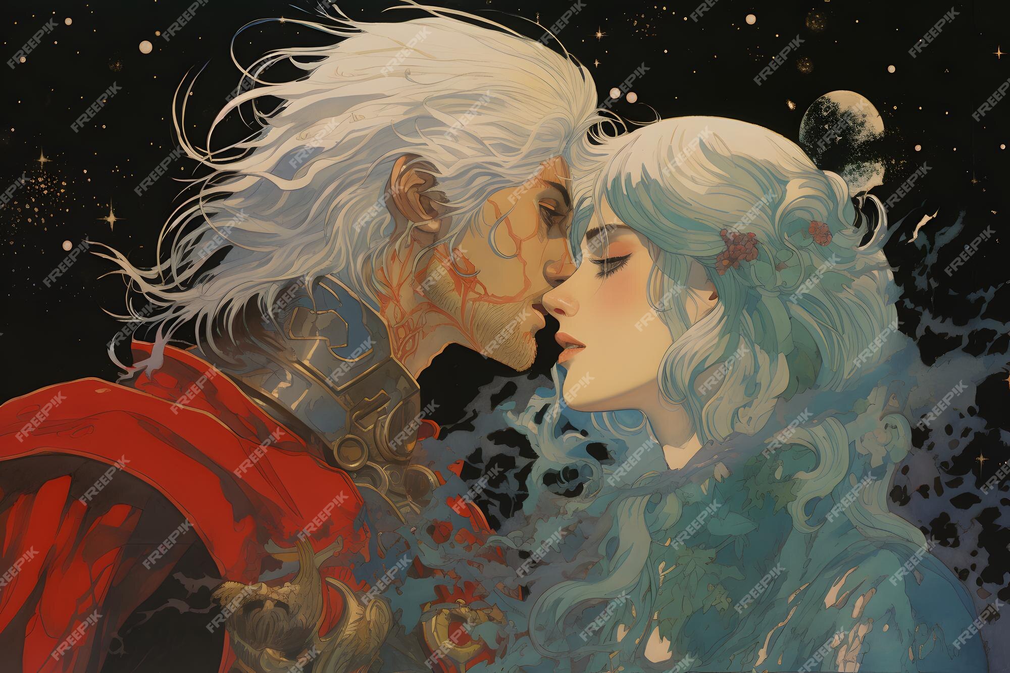 Mangá hiper detalhado anime cel art fantasia fanart griffith