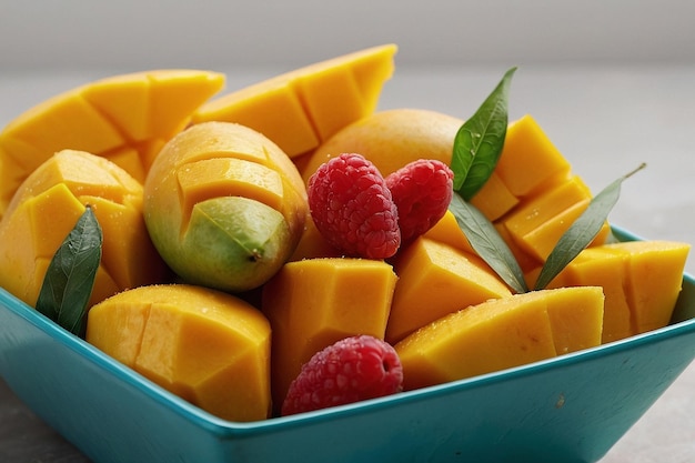 Mango en una ensalada de frutas