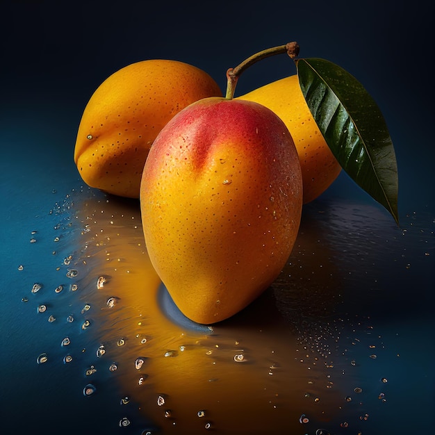 Mango de fruta generado por inteligencia artificial AI