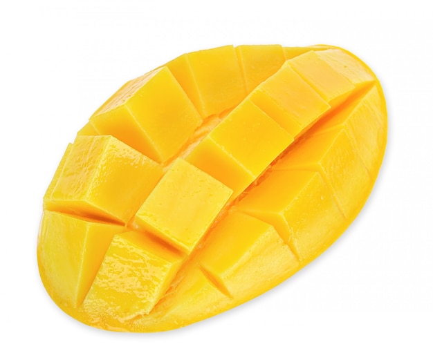 Mango, isoliert auf weiss