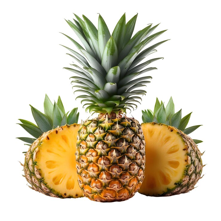 Mango de piña aislado blanco Ilustración de la imagen de fondo